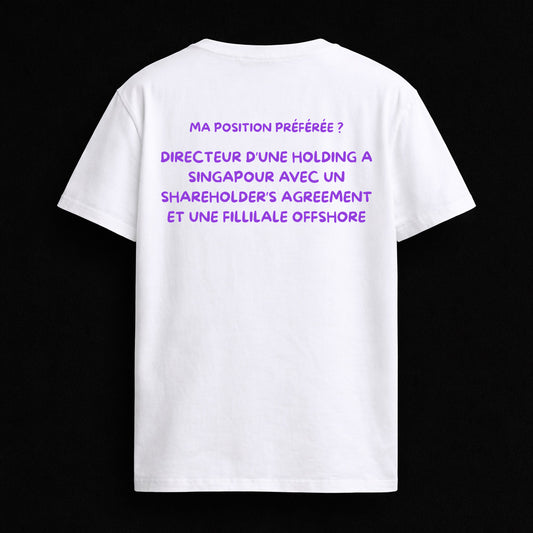 T-shirt "MA POSITION PRÉFÉRÉE"