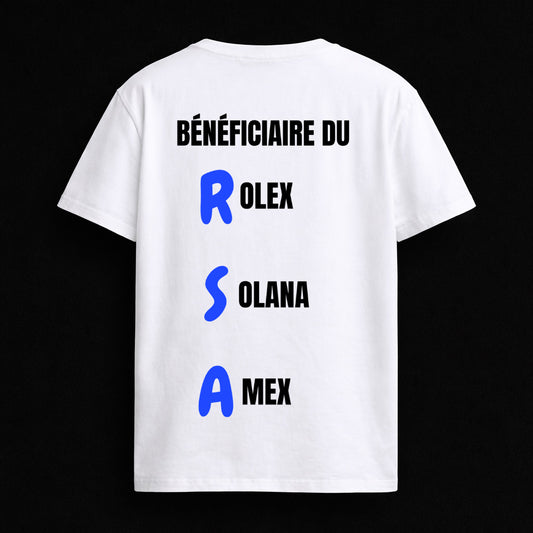 T-shirt "BÉNÉFICIARE DU RSA"