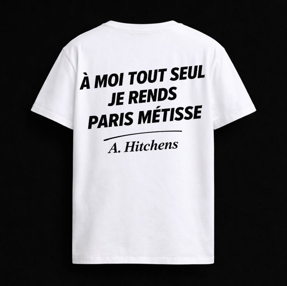 T-shirt "A MOI TOUT SEUL JE RENDS PARIS MÉTISSE" par le Roi du Nord