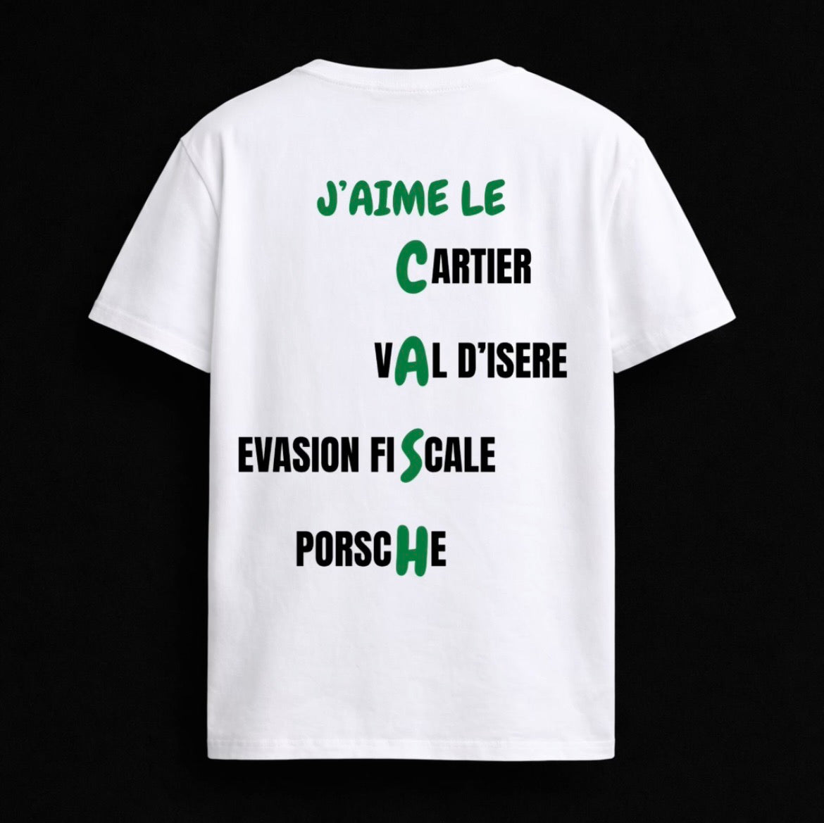 T-shirt "J'AIME LE CASH"